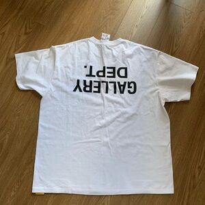 Gallery Dept. White & Black Upside Down Logo T-Shirt